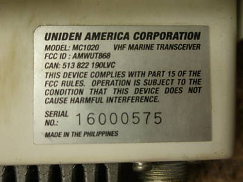 Uniden MC1020